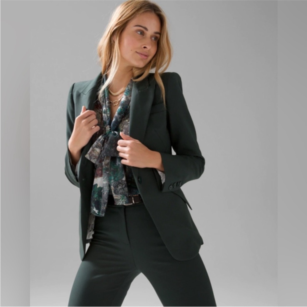 White House Black Market Dark Green Blazer